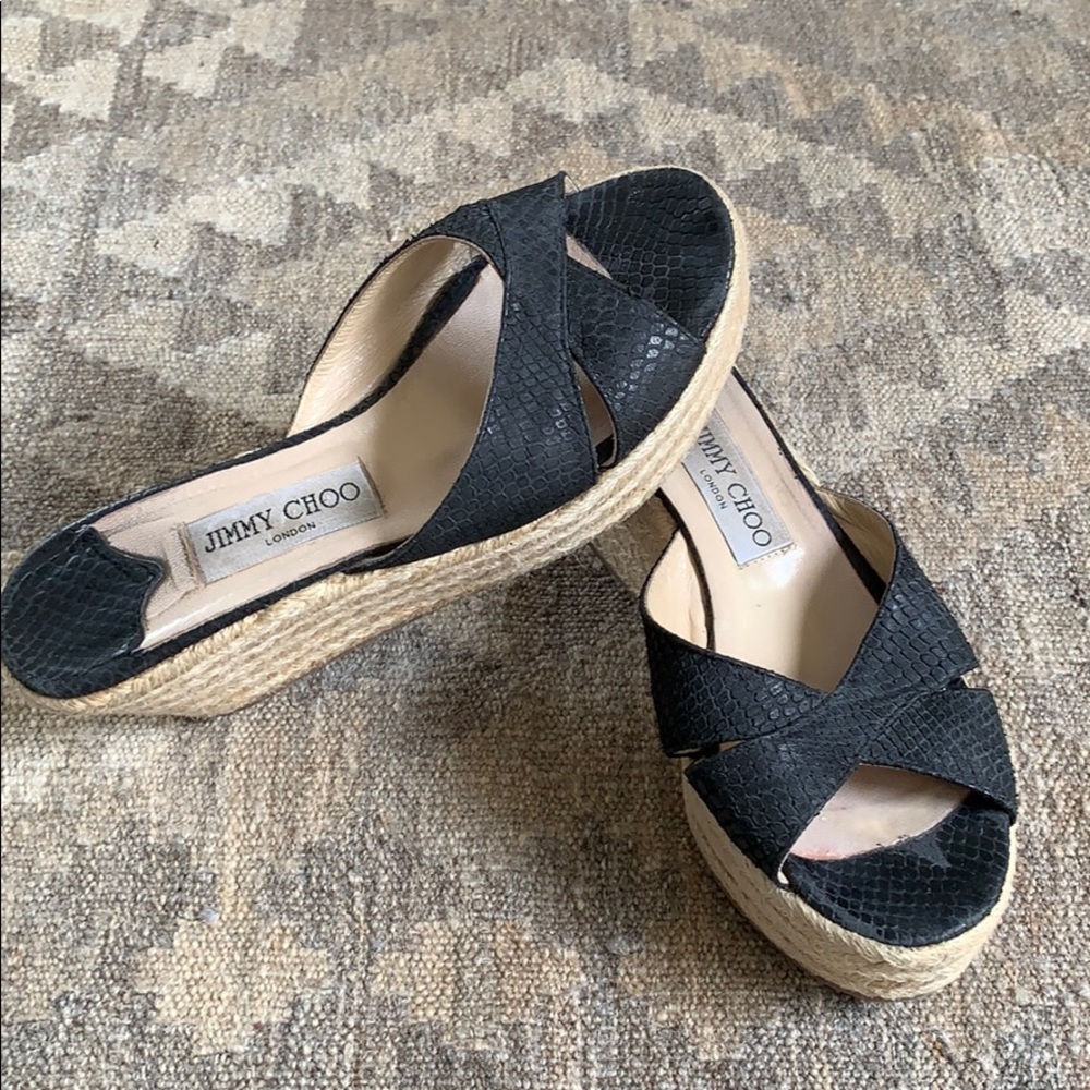 Jimmy Choo platform sandals, sz 8